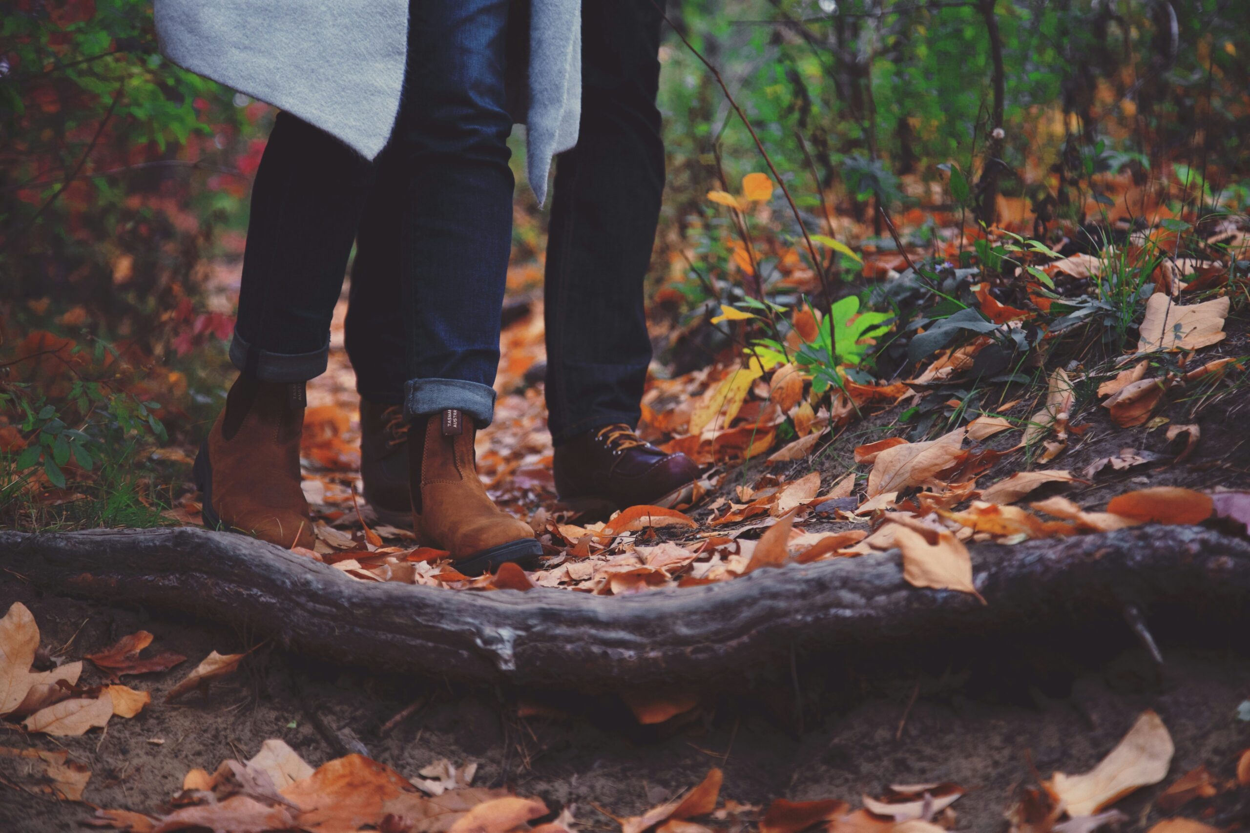 Months from their weddings day, a love so strong walks together through the mild fall in High Park (Toronto).